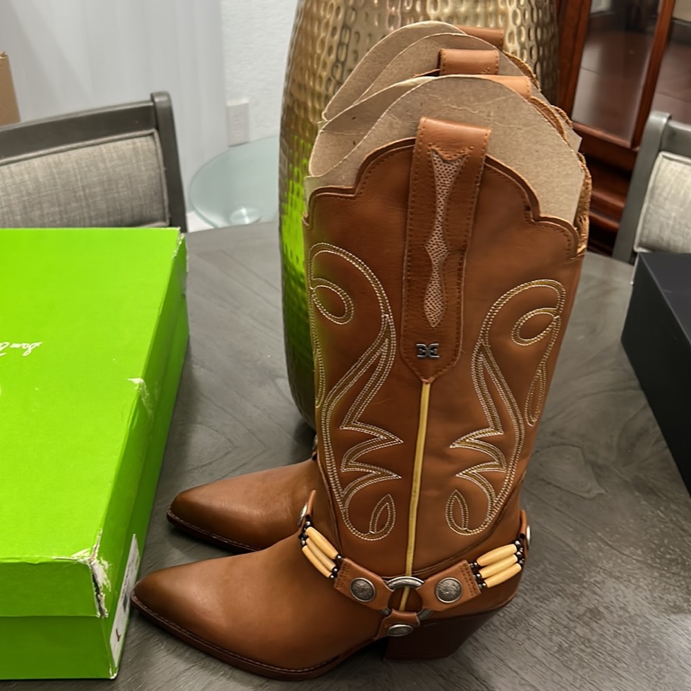 SAM EDELMAN JACKIE WESTERN BOOT - Picture 9 of 14